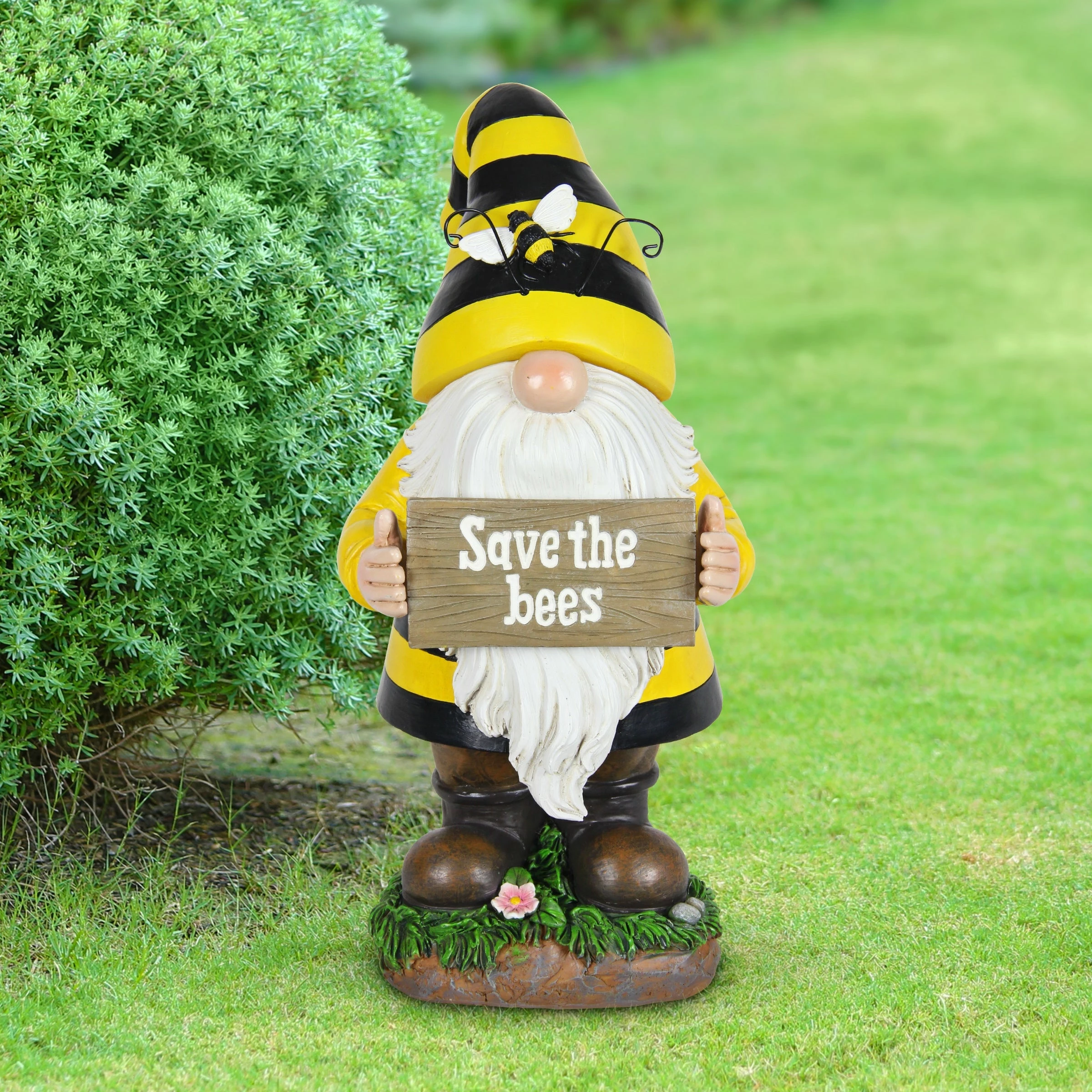 Brand new π Promo π― Exhart Solar Beekeeper Gnome Statue With Save The Bees Sign, 6 By 13 Inches π₯ π 5 Brand new π Promo π― Exhart Solar Beekeeper Gnome Statue With Save The Bees Sign, 6 By 13 Inches π₯ π - Image 3