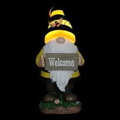 Buy ⌛ Brand new 😀 Exhart Solar Beekeeper Gnome Statue With Welcome Sign, 6 By 13 Inches 🥰 🛒 -Exhart Shop Exhart Solar Beekeeper Gnome Statue with Welcome Sign2C 6 by 13 Inches 10