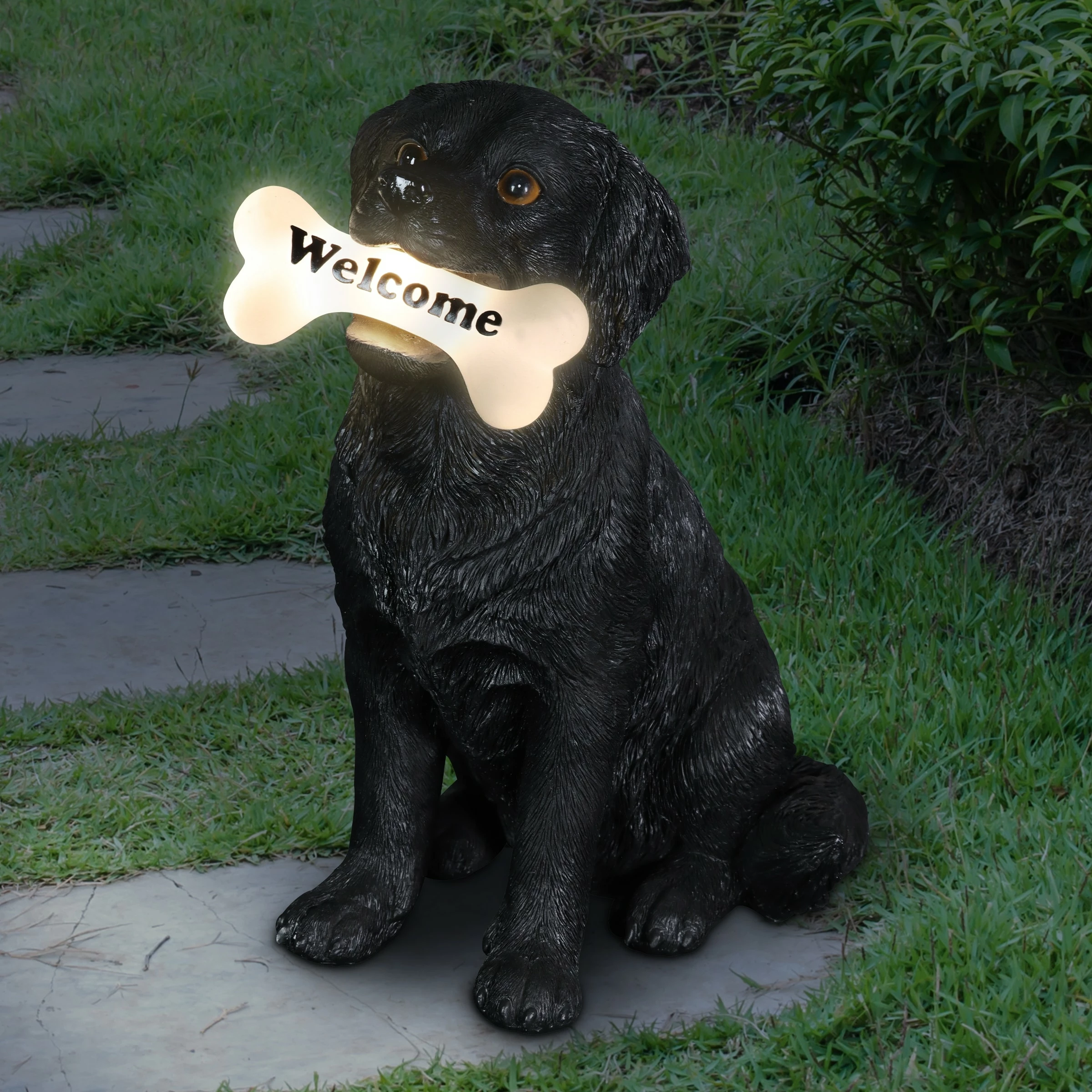 Hot Sale ๐ Best reviews of โค๏ธ Exhart Solar Black Labrador Retriever ๐ฆฎ ๐ถ Dog With LED Welcome Bone Garden Statuary, 14 Inch Tall ๐ ๐ 4 Hot Sale ๐ Best reviews of โค๏ธ Exhart Solar Black Labrador Retriever ๐ฆฎ ๐ถ Dog With LED Welcome Bone Garden Statuary, 14 Inch Tall ๐ ๐ - Image 2
