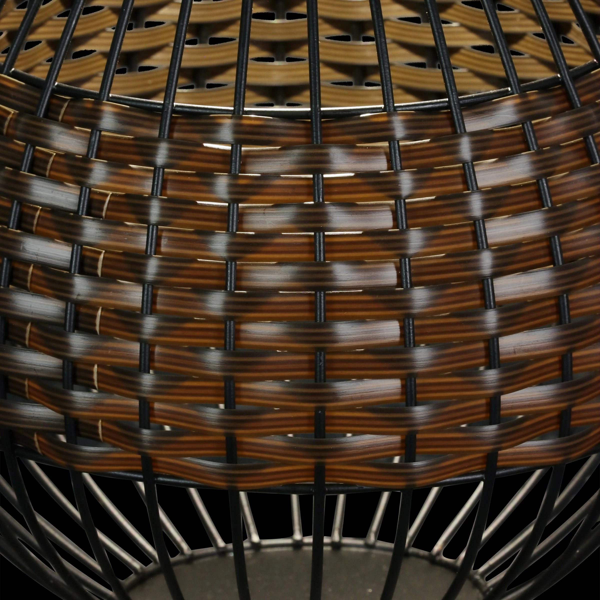 Best deal β¨ Cheapest π Exhart Solar Black Metal And Brown Plastic Rattan Lantern, 8.5 By 22 Inches π₯ π - Image 7