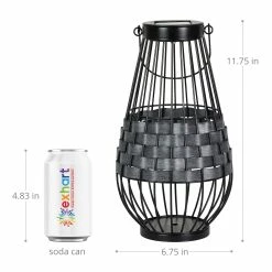 Deals π₯° Cheapest β¨ Exhart Solar Black Metal And Grey Plastic Rattan Lantern, 7 By 12 Inches π― π₯° 14 Deals π₯° Cheapest β¨ Exhart Solar Black Metal And Grey Plastic Rattan Lantern, 7 By 12 Inches π― π₯° -Exhart Shop Exhart Solar Black Metal and Grey Plastic Rattan Lantern2C 7 by 12 Inches 3