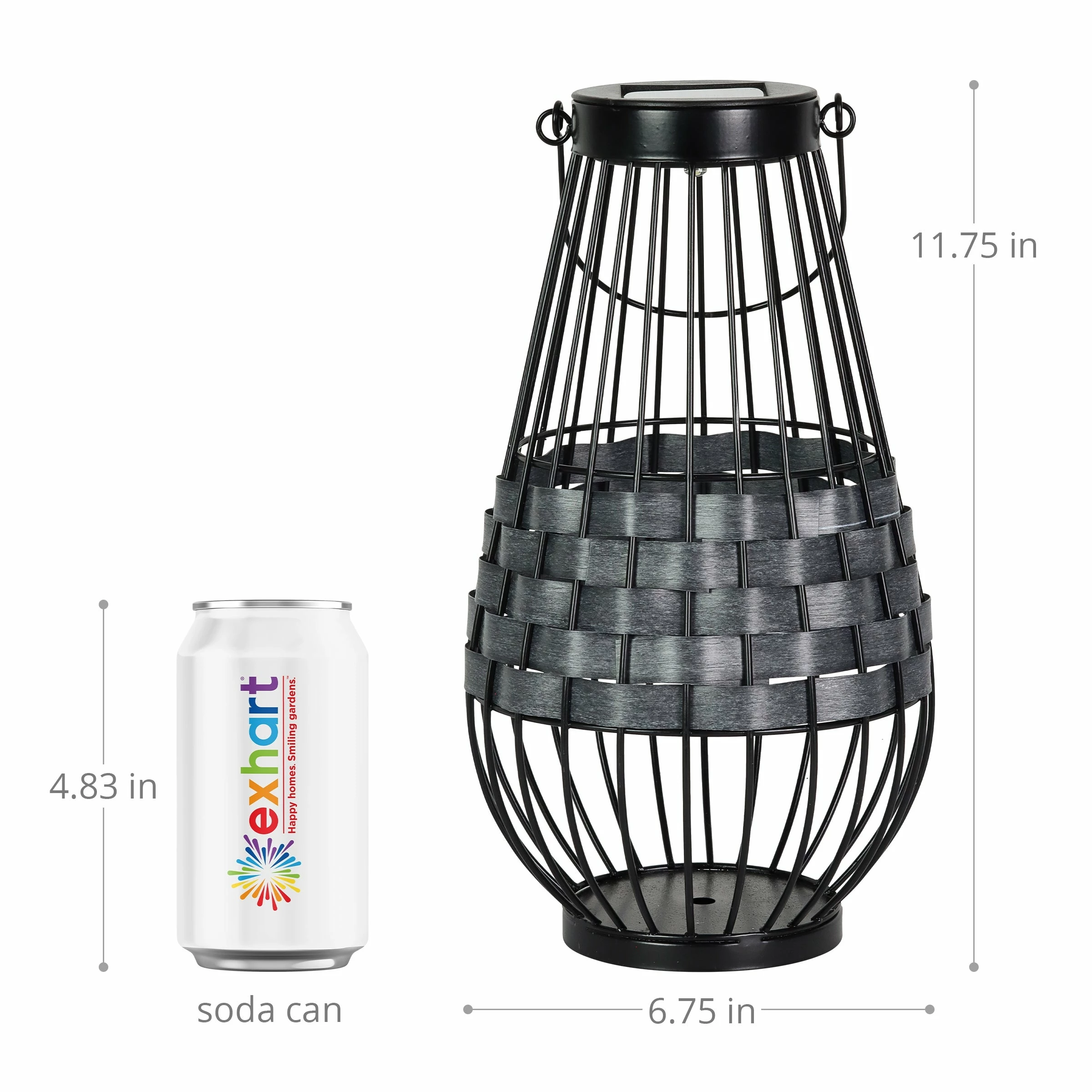 Deals π₯° Cheapest β¨ Exhart Solar Black Metal And Grey Plastic Rattan Lantern, 7 By 12 Inches π― π₯° 6 Deals π₯° Cheapest β¨ Exhart Solar Black Metal And Grey Plastic Rattan Lantern, 7 By 12 Inches π― π₯° - Image 4