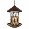 Best Pirce ✔️ Coupon 😍 Exhart Solar Bronze Bird Feeder In Clear Diamond Glass Pattern With Four LED Lights 👍 😍