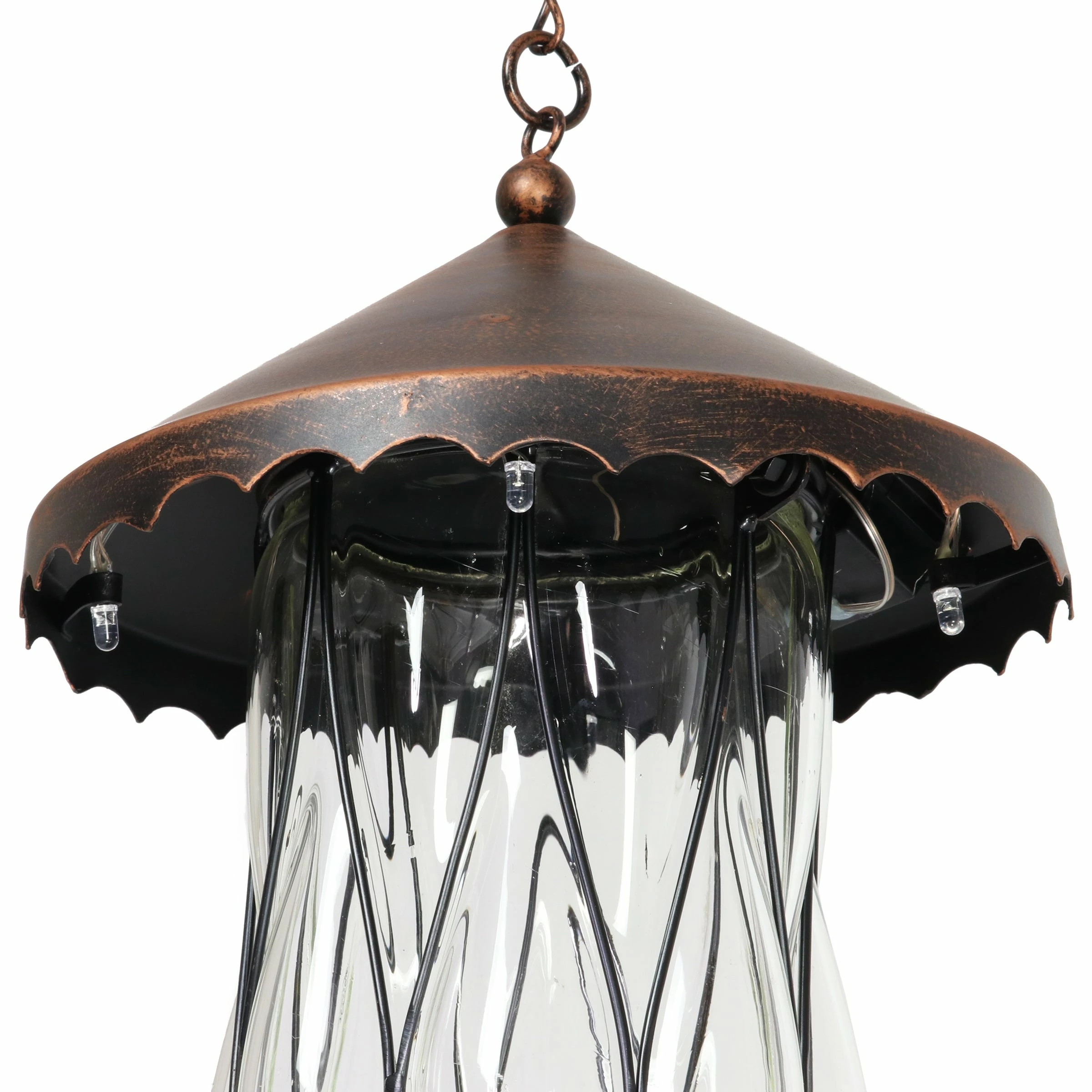 Best Pirce βοΈ Coupon π Exhart Solar Bronze Bird Feeder In Clear Diamond Glass Pattern With Four LED Lights π π 8 Best Pirce βοΈ Coupon π Exhart Solar Bronze Bird Feeder In Clear Diamond Glass Pattern With Four LED Lights π π - Image 6