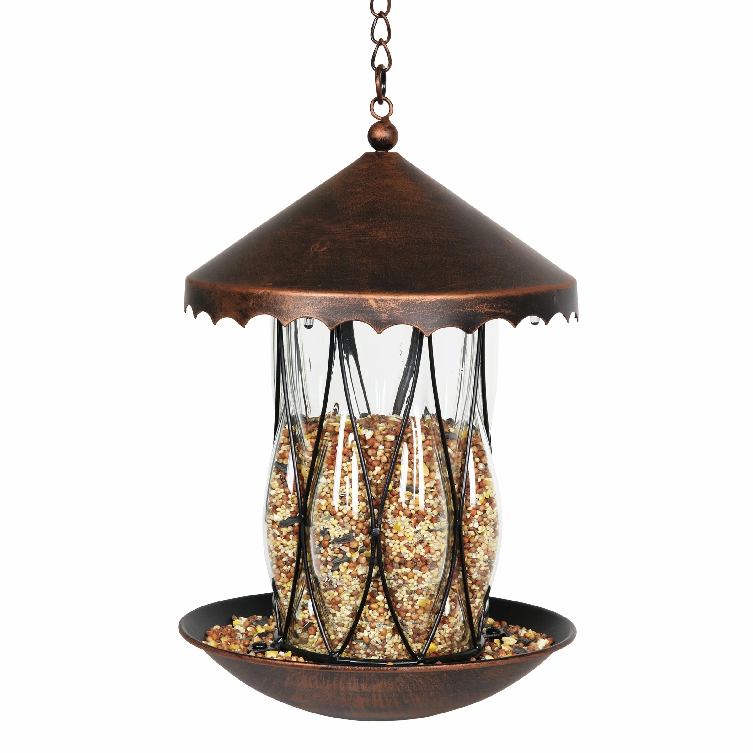 Best Pirce βοΈ Coupon π Exhart Solar Bronze Bird Feeder In Clear Diamond Glass Pattern With Four LED Lights π π 3 Best Pirce βοΈ Coupon π Exhart Solar Bronze Bird Feeder In Clear Diamond Glass Pattern With Four LED Lights π π