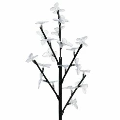 Hot Sale 😀 Brand new ✔️ Exhart Solar Butterfly Branch Garden Stake With Twenty LED Lights, 13 By 38 Inches 👍 🧨
