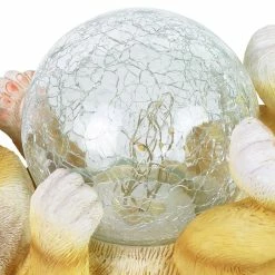 Coupon 🌟 Discount 😉 Exhart Solar Cat Playing With LED Crackle Ball Garden Statuary, 10.5 By 7.5 Inches 🌟 ✨ -Exhart Shop Exhart Solar Cat Playing with LED Crackle Ball Garden Statuary2C 10.5 by 7.5 Inches 4