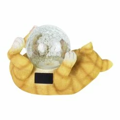 Coupon 🌟 Discount 😉 Exhart Solar Cat Playing With LED Crackle Ball Garden Statuary, 10.5 By 7.5 Inches 🌟 ✨ -Exhart Shop Exhart Solar Cat Playing with LED Crackle Ball Garden Statuary2C 10.5 by 7.5 Inches 9