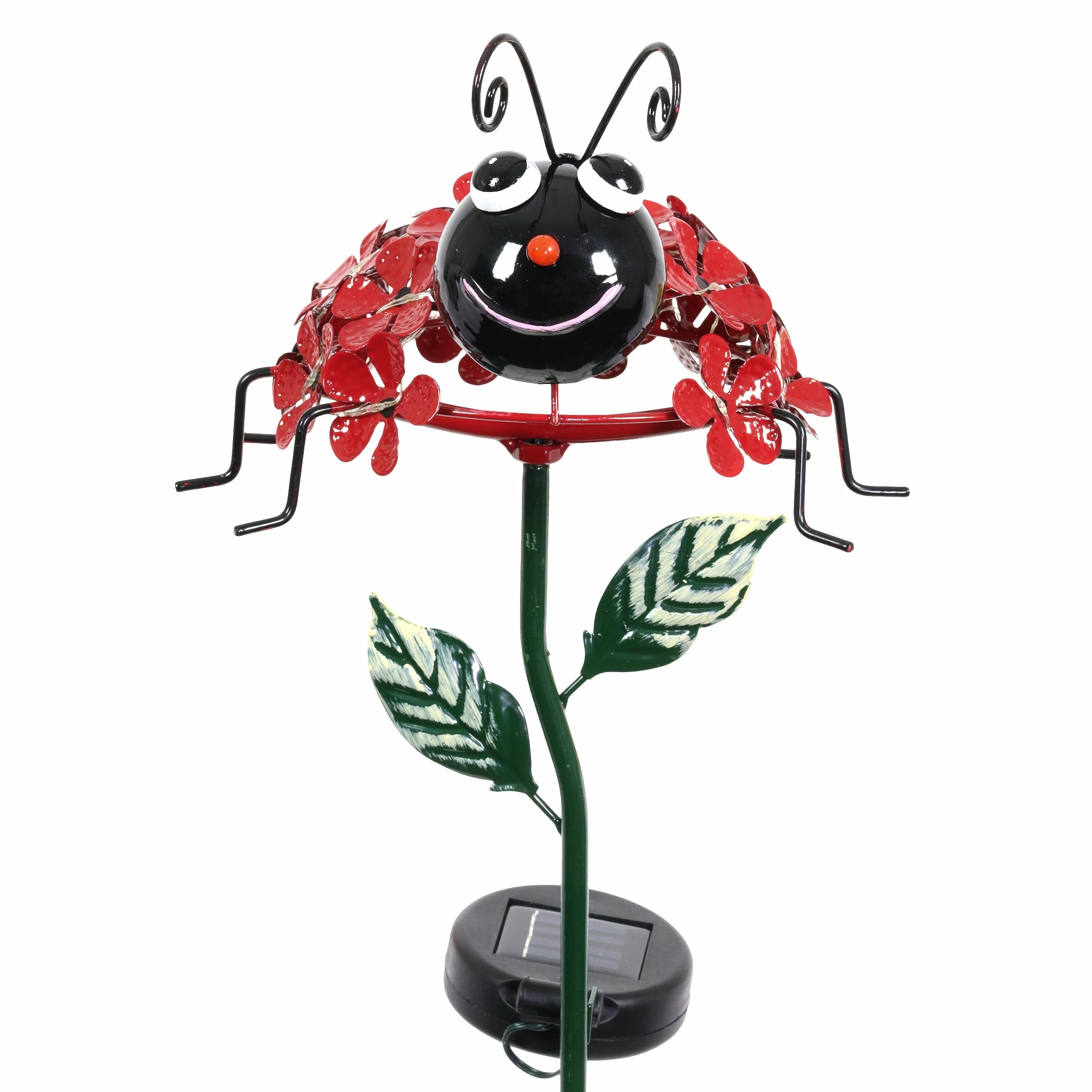 Promo π Deals β Exhart Solar Lucky Lady Bug Of Flowers With Twenty-One LED Lights Garden Stake, 8 By 26 Inches π₯ π - Image 5
