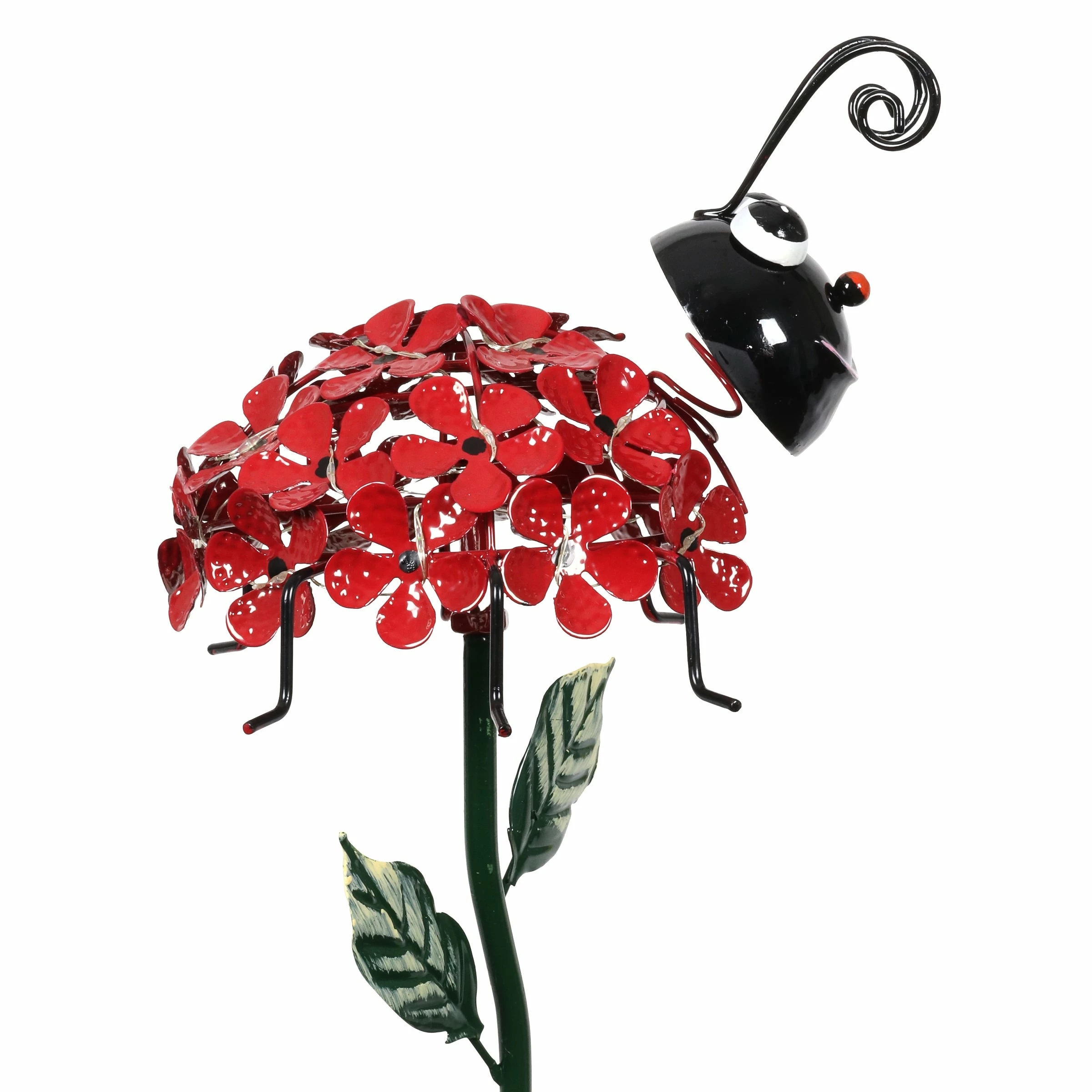 Promo π Deals β Exhart Solar Lucky Lady Bug Of Flowers With Twenty-One LED Lights Garden Stake, 8 By 26 Inches π₯ π - Image 6