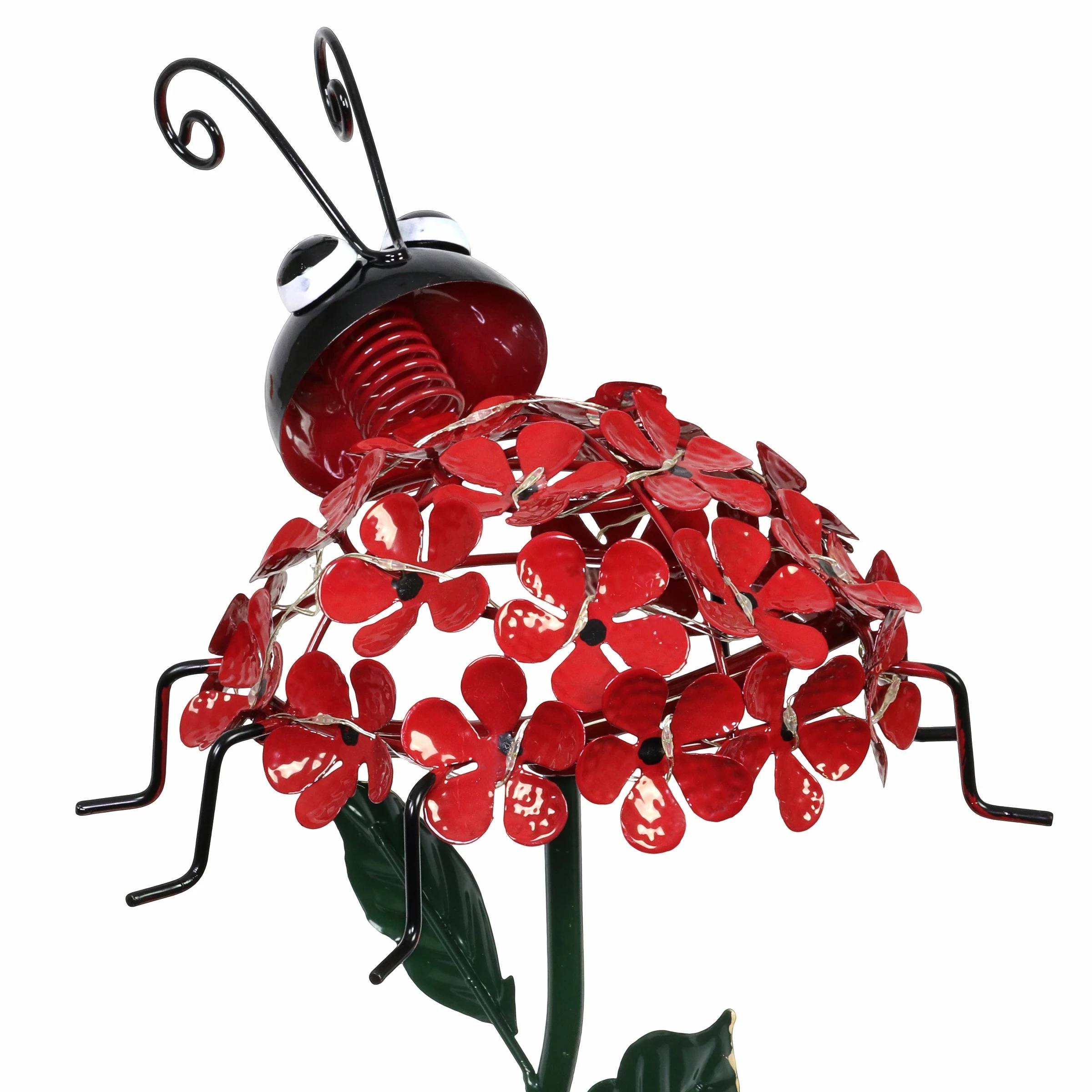 Promo π Deals β Exhart Solar Lucky Lady Bug Of Flowers With Twenty-One LED Lights Garden Stake, 8 By 26 Inches π₯ π - Image 7
