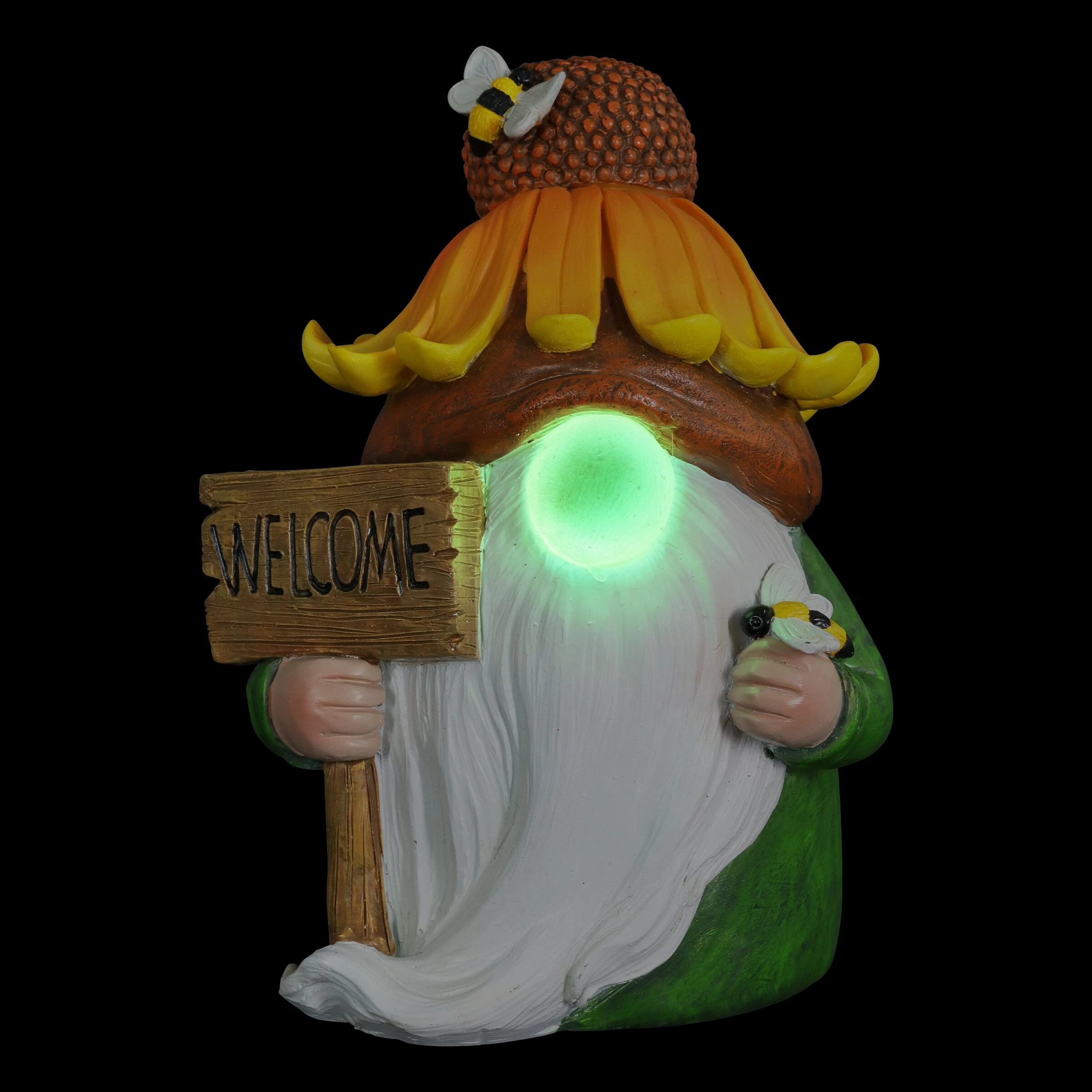 Discount π Wholesale π₯° Exhart Solar Color Changing Glow Nose Garden Gnome Statue With A Sunflower Hat And Welcome Sign, 5.5 By 7.5 Inches β€οΈ 𧨠13 Discount π Wholesale π₯° Exhart Solar Color Changing Glow Nose Garden Gnome Statue With A Sunflower Hat And Welcome Sign, 5.5 By 7.5 Inches β€οΈ 𧨠- Image 11