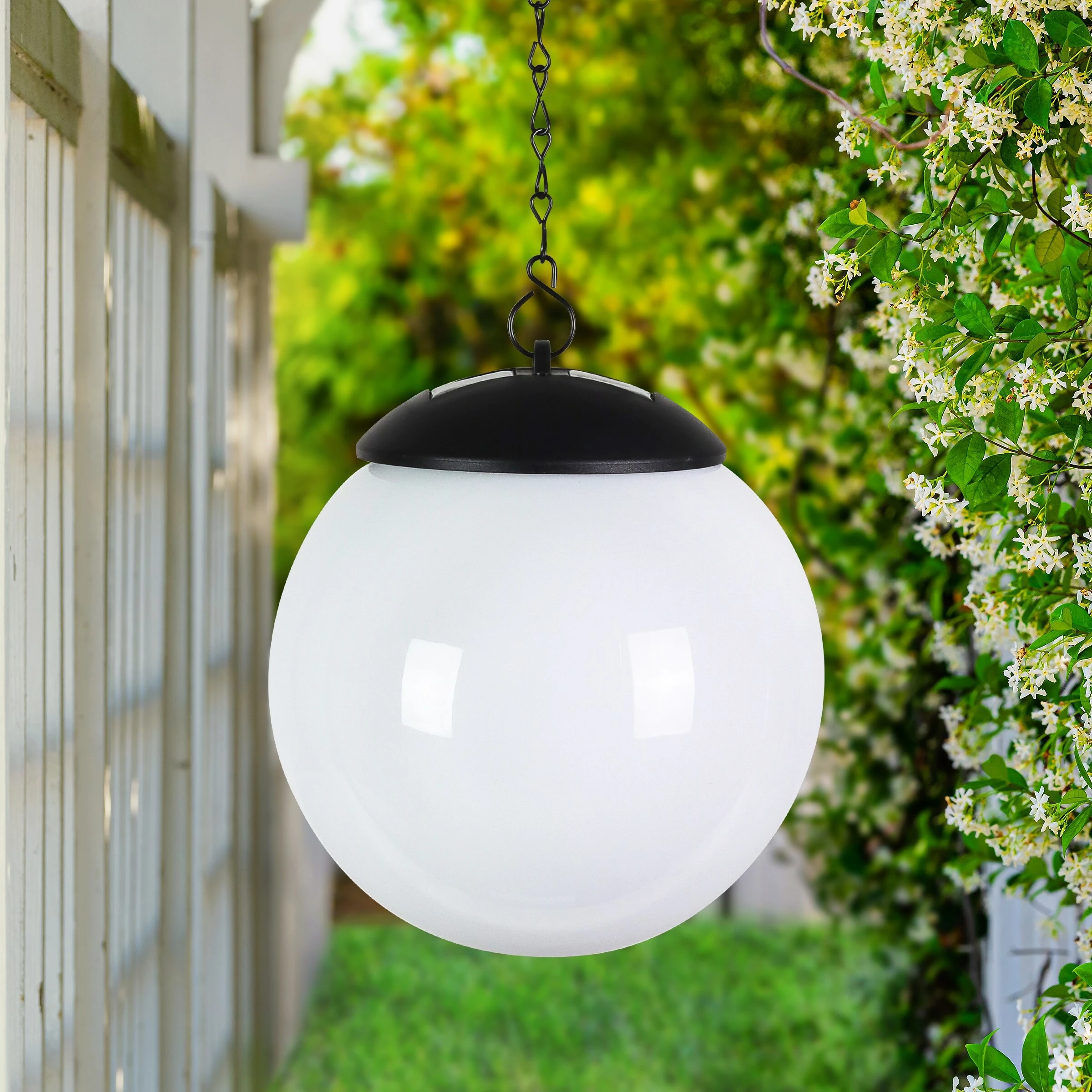 Wholesale 𧨠Flash Sale π₯° Exhart Solar Color Changing Plastic Hanging Ball Light, 6 By 19 Inches 𧨠π - Image 3