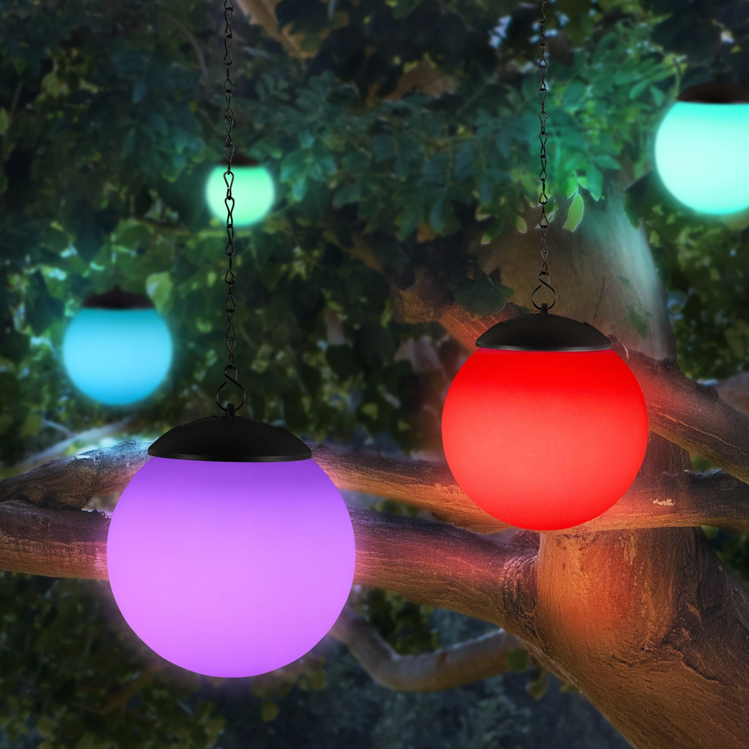 Wholesale 𧨠Flash Sale π₯° Exhart Solar Color Changing Plastic Hanging Ball Light, 6 By 19 Inches 𧨠π - Image 5