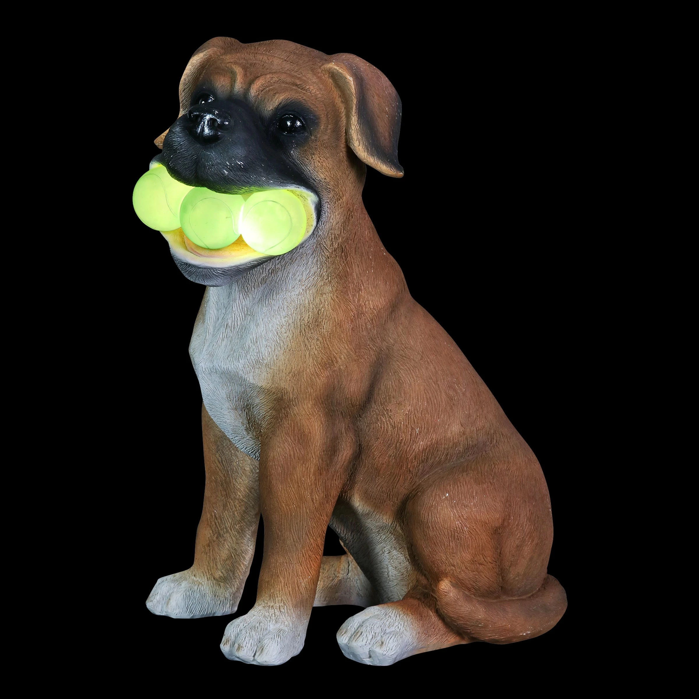 Best Sale ๐ Brand new ๐ Exhart Solar ๐ถ ๐ Dog With LED Tennis Balls Garden Statuary, 14 Inch Tall ๐ ๐ - Image 12