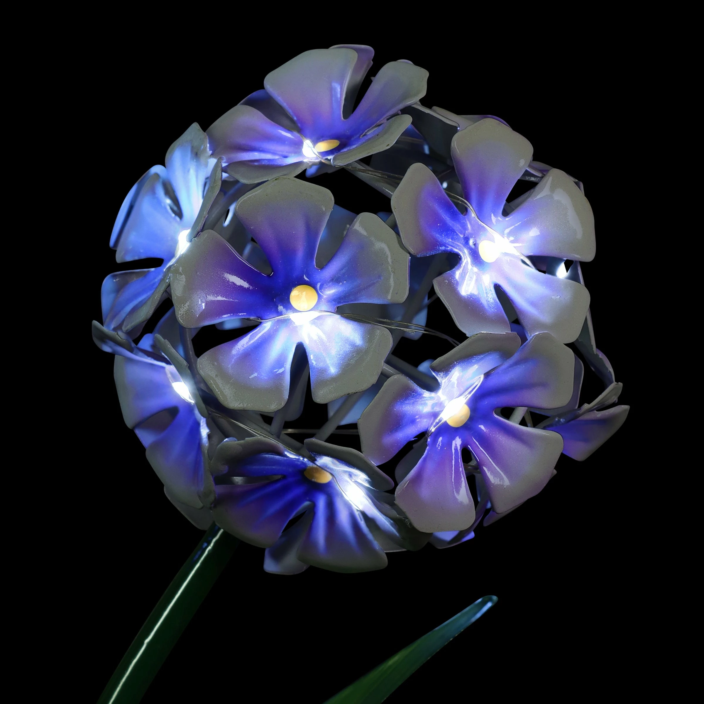 Wholesale π Cheapest β Exhart Solar Double Hydrangea Metal Garden Stake With Thirty-Four LED Lights, 7 By 29 Inches Purple π π - Image 7