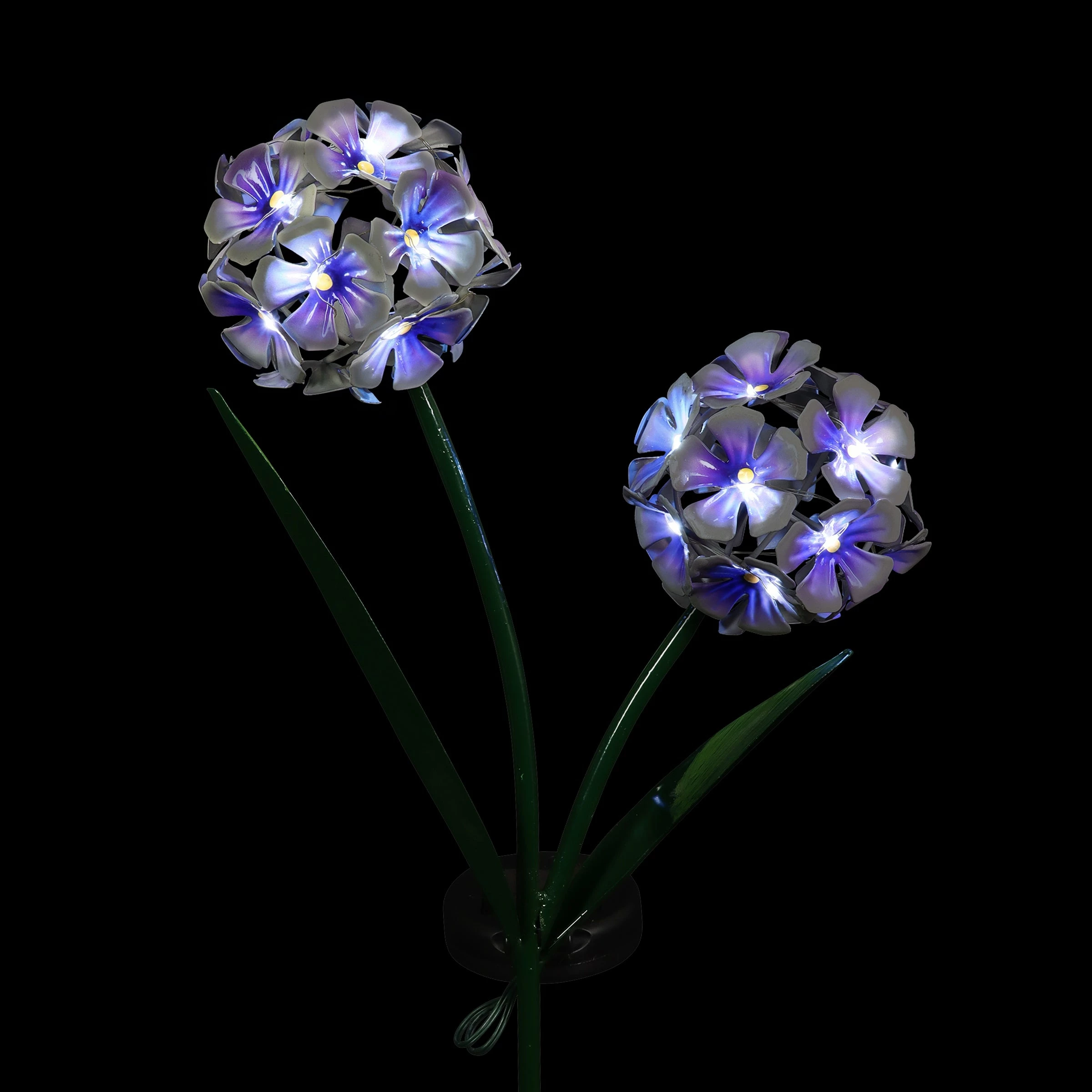 Wholesale π Cheapest β Exhart Solar Double Hydrangea Metal Garden Stake With Thirty-Four LED Lights, 7 By 29 Inches Purple π π - Image 8