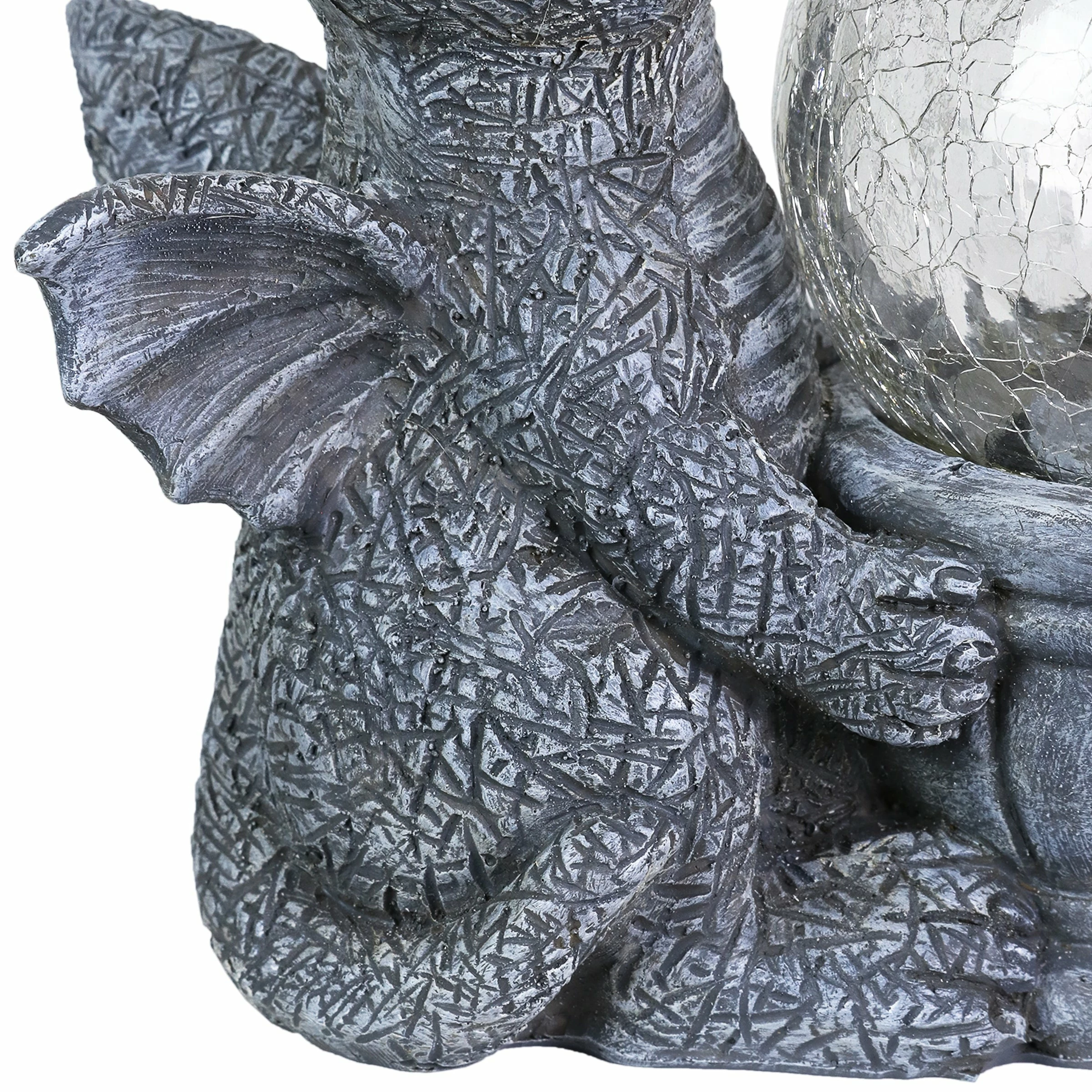 Outlet π₯° Best deal π Exhart Solar Dragons Garden Statue With A Glass Crackle Ball, 11 By 7 Inches π₯ π - Image 10