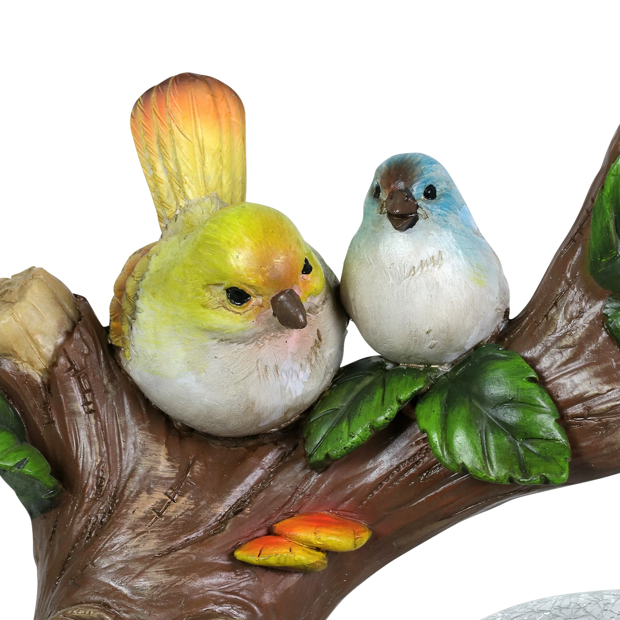 Outlet π€© Discount π Exhart Solar Enchanted Crackle Glass Orb With Birds On A Tree Stump Statuary, 10.5 By 9 Inches π₯ π₯° - Image 6