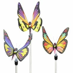 Best deal 🔔 Coupon 👏 Exhart Solar Fiber Optic Butterfly Garden Stake With LED Stake, 5 By 24 Inches ⭐ 😀