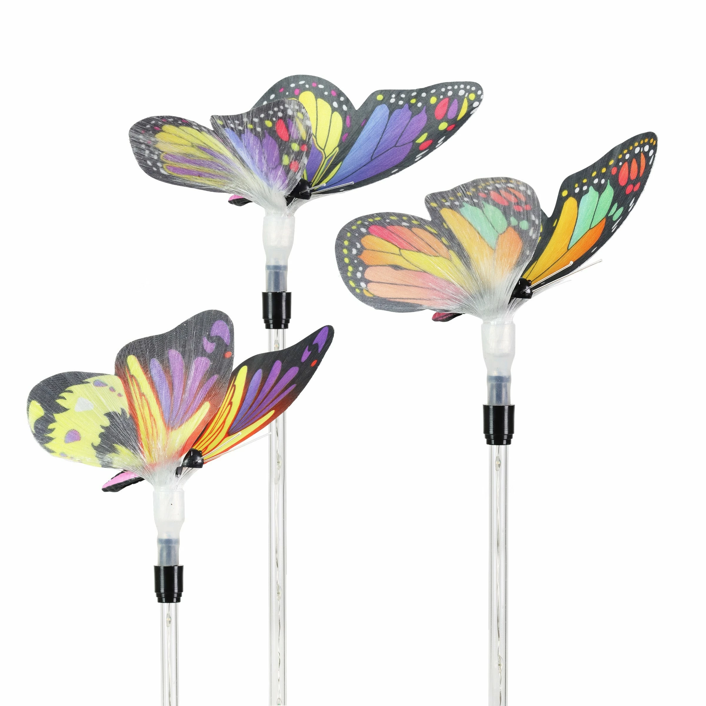 Best deal π Coupon π Exhart Solar Fiber Optic Butterfly Garden Stake With LED Stake, 5 By 24 Inches β π - Image 6