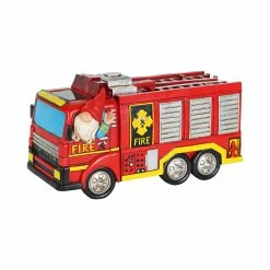 Cheap 🎉 Budget 🎉 Exhart Solar Fire Truck Driving Gnome Garden Statue, 11.5 By 6.5 Inches 👍 🧨