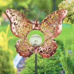 Budget π Promo π Exhart Solar Fleur De Lis Filigree Metal Butterfly Stake With Glass Crackle Ball Center In Bronze, 11.5 By 39 Inches βοΈ π― 12 Budget π Promo π Exhart Solar Fleur De Lis Filigree Metal Butterfly Stake With Glass Crackle Ball Center In Bronze, 11.5 By 39 Inches βοΈ π― -Exhart Shop Exhart Solar Fleur de Lis Filigree Metal Butterfly Stake with Glass Crackle Ball Center in Bronze2C 11.5 by 39 Inches 2