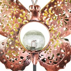 Budget π Promo π Exhart Solar Fleur De Lis Filigree Metal Butterfly Stake With Glass Crackle Ball Center In Bronze, 11.5 By 39 Inches βοΈ π― 14 Budget π Promo π Exhart Solar Fleur De Lis Filigree Metal Butterfly Stake With Glass Crackle Ball Center In Bronze, 11.5 By 39 Inches βοΈ π― -Exhart Shop Exhart Solar Fleur de Lis Filigree Metal Butterfly Stake with Glass Crackle Ball Center in Bronze2C 11.5 by 39 Inches 4