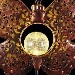 Budget π Promo π Exhart Solar Fleur De Lis Filigree Metal Butterfly Stake With Glass Crackle Ball Center In Bronze, 11.5 By 39 Inches βοΈ π― 16 Budget π Promo π Exhart Solar Fleur De Lis Filigree Metal Butterfly Stake With Glass Crackle Ball Center In Bronze, 11.5 By 39 Inches βοΈ π― -Exhart Shop Exhart Solar Fleur de Lis Filigree Metal Butterfly Stake with Glass Crackle Ball Center in Bronze2C 11.5 by 39 Inches 6