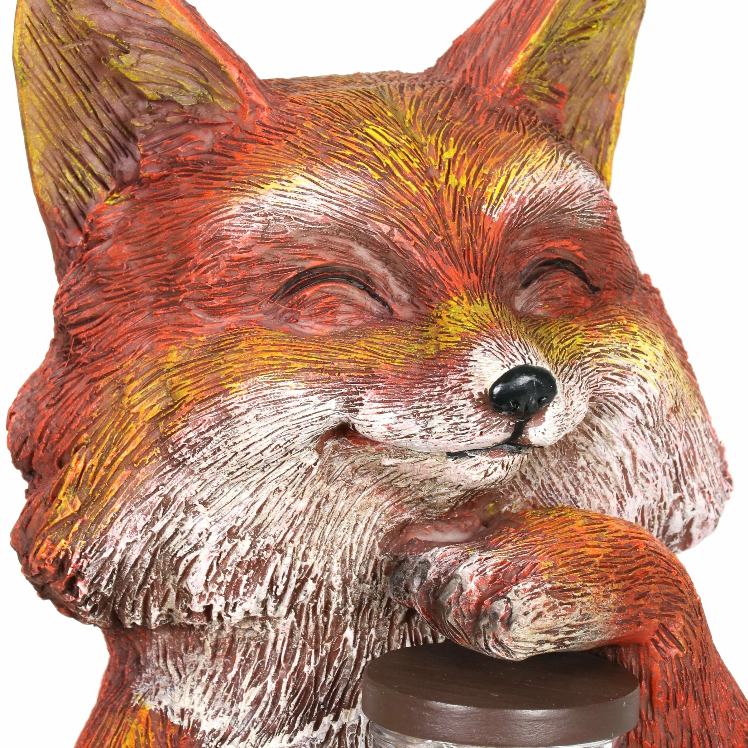 New π Coupon π₯ Exhart Solar Fox Garden Statue Holding A Glass Jar With Six LED Firefly String Lights, 6 By 11 Inches π π - Image 6