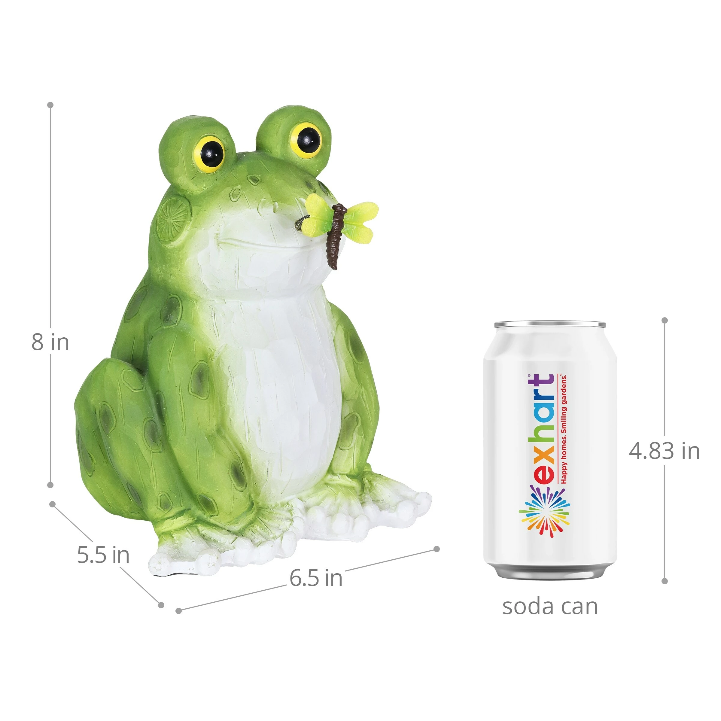 Brand new β¨ Budget β€οΈ Exhart Solar Frog With Dragonfly Garden Statue, 8 Inch π π 6 Brand new β¨ Budget β€οΈ Exhart Solar Frog With Dragonfly Garden Statue, 8 Inch π π - Image 4