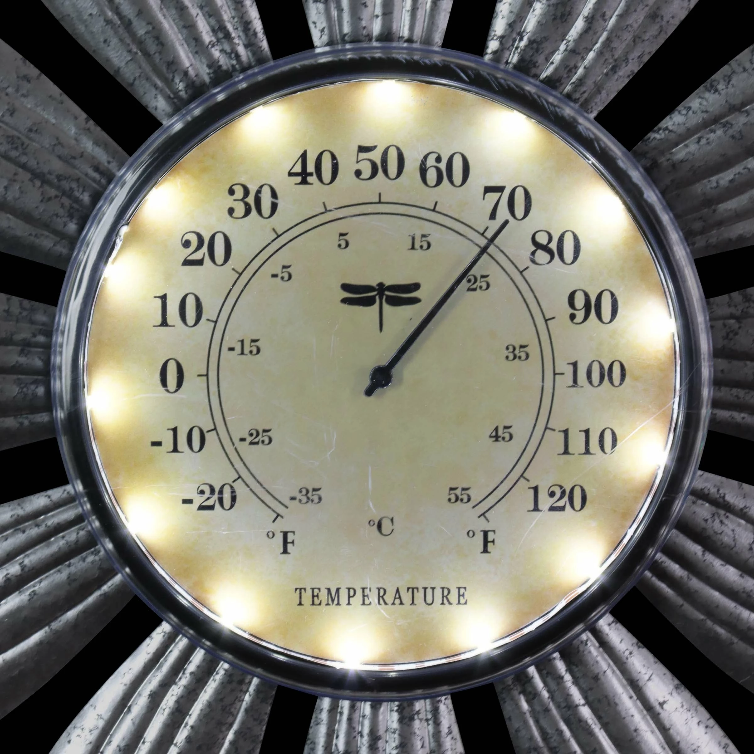 Outlet π Best deal βοΈ Exhart Solar Galvanized Metal Flower Thermometer Garden Stake, 14 By 45 Inches π β€οΈ - Image 5