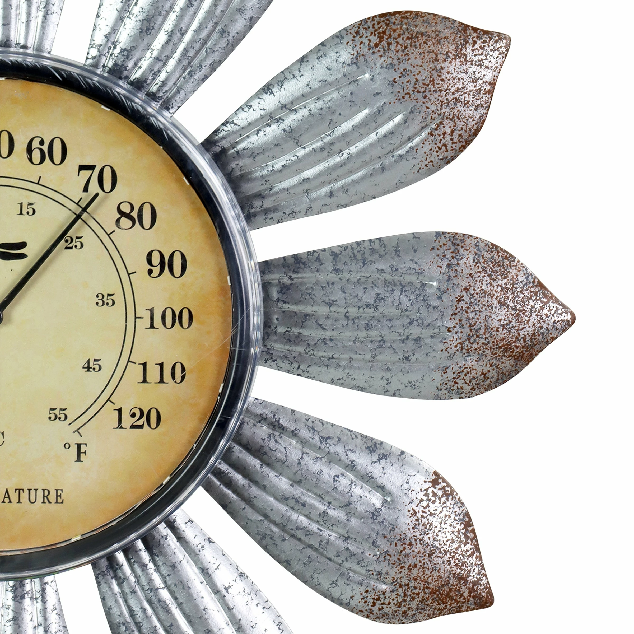 Outlet π Best deal βοΈ Exhart Solar Galvanized Metal Flower Thermometer Garden Stake, 14 By 45 Inches π β€οΈ - Image 7