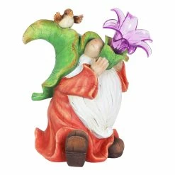 Best reviews of ✨ Best Sale ✨ Exhart Solar Garden Gnome With LED Lily Statuary, 10 Inch ✔️ 😀
