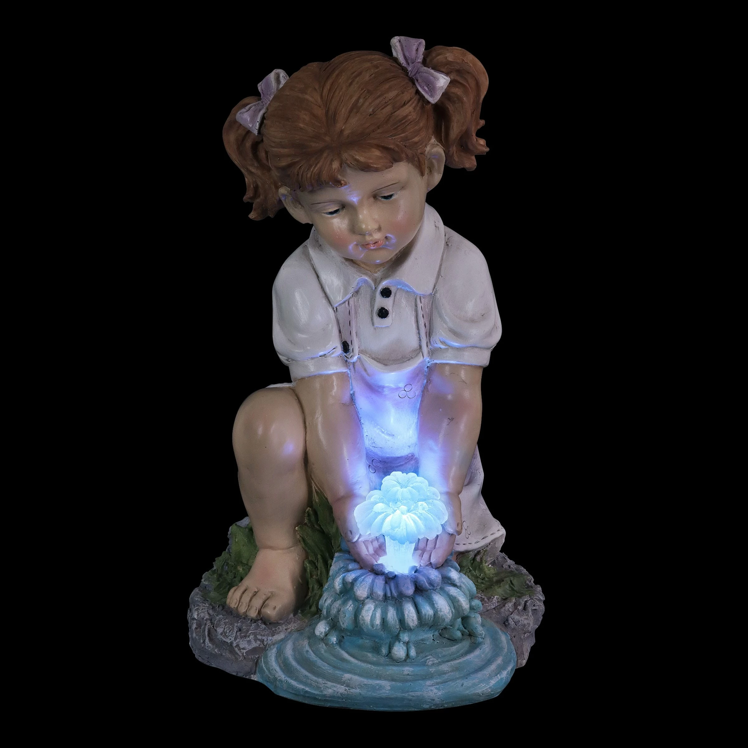 Wholesale π Brand new β€οΈ Exhart Solar Girl Playing With LED Water Form Garden Statuary, 13 Inches Tall π§¨ π€© - Image 12