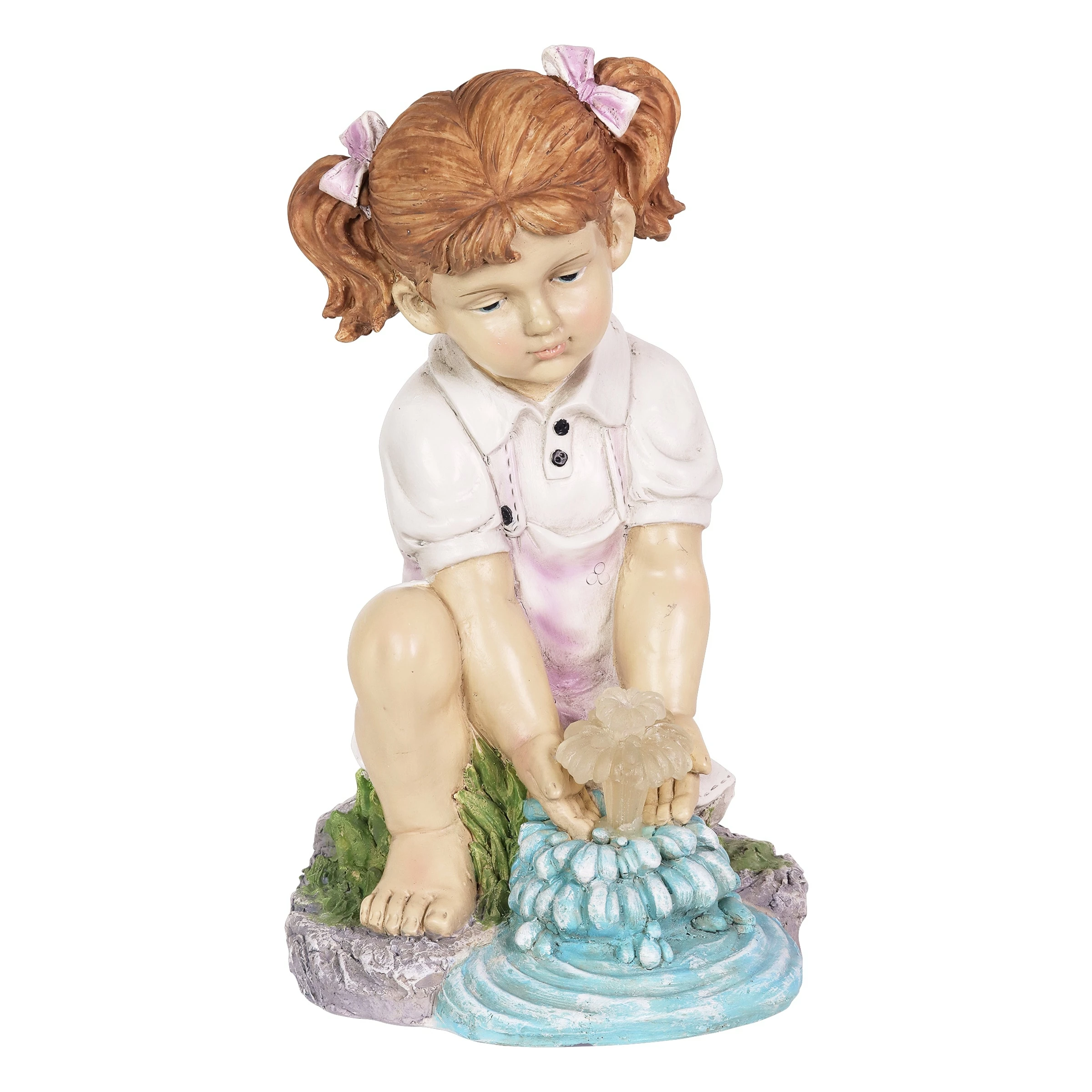 Wholesale π Brand new β€οΈ Exhart Solar Girl Playing With LED Water Form Garden Statuary, 13 Inches Tall π§¨ π€© - Image 7