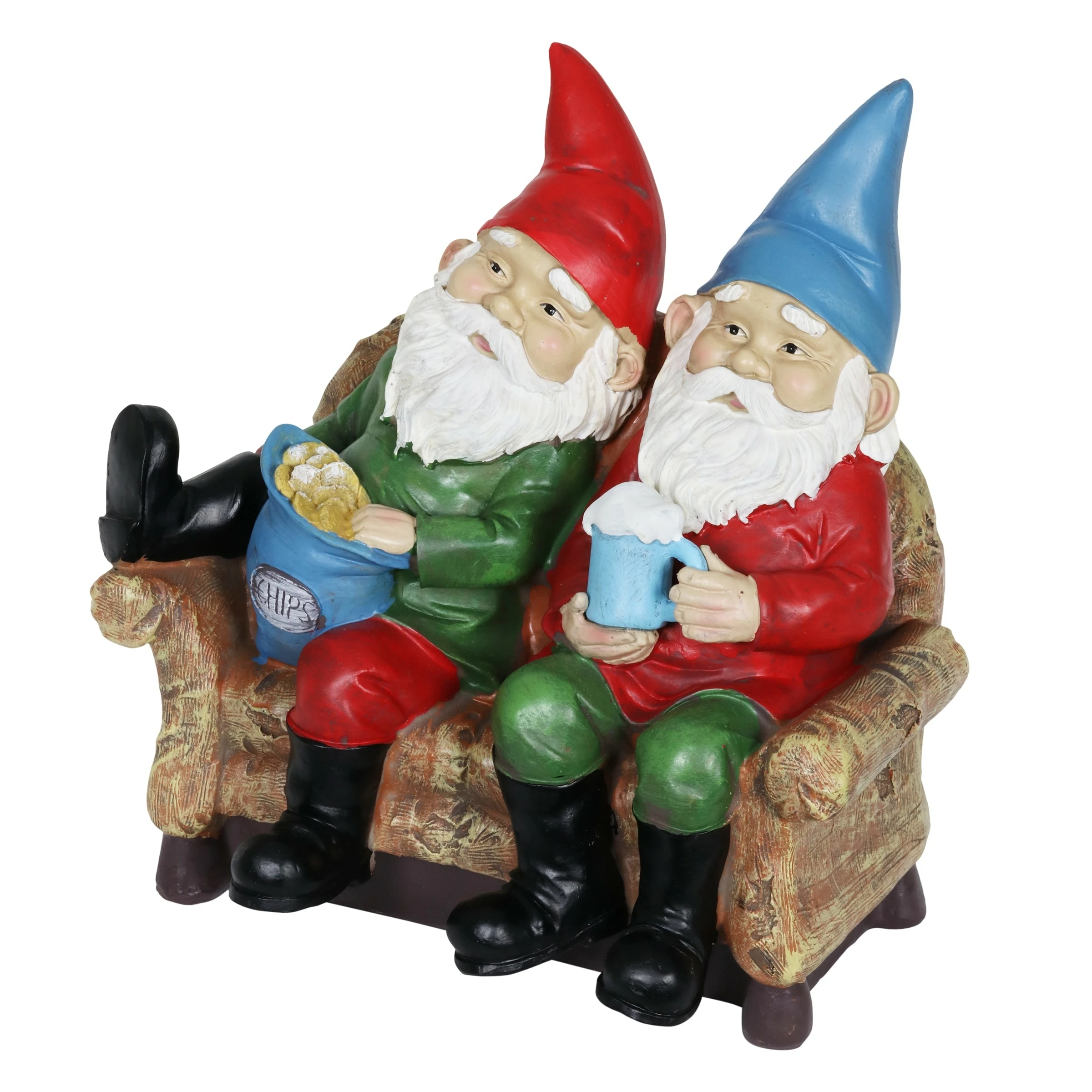 New β€οΈ Hot Sale π Exhart Solar Good Time Lazy Couch Potato Gnomes Eating Chips And Drinking Beer Garden Statue, 10 Inch π€© β 14 New β€οΈ Hot Sale π Exhart Solar Good Time Lazy Couch Potato Gnomes Eating Chips And Drinking Beer Garden Statue, 10 Inch π€© β - Image 12