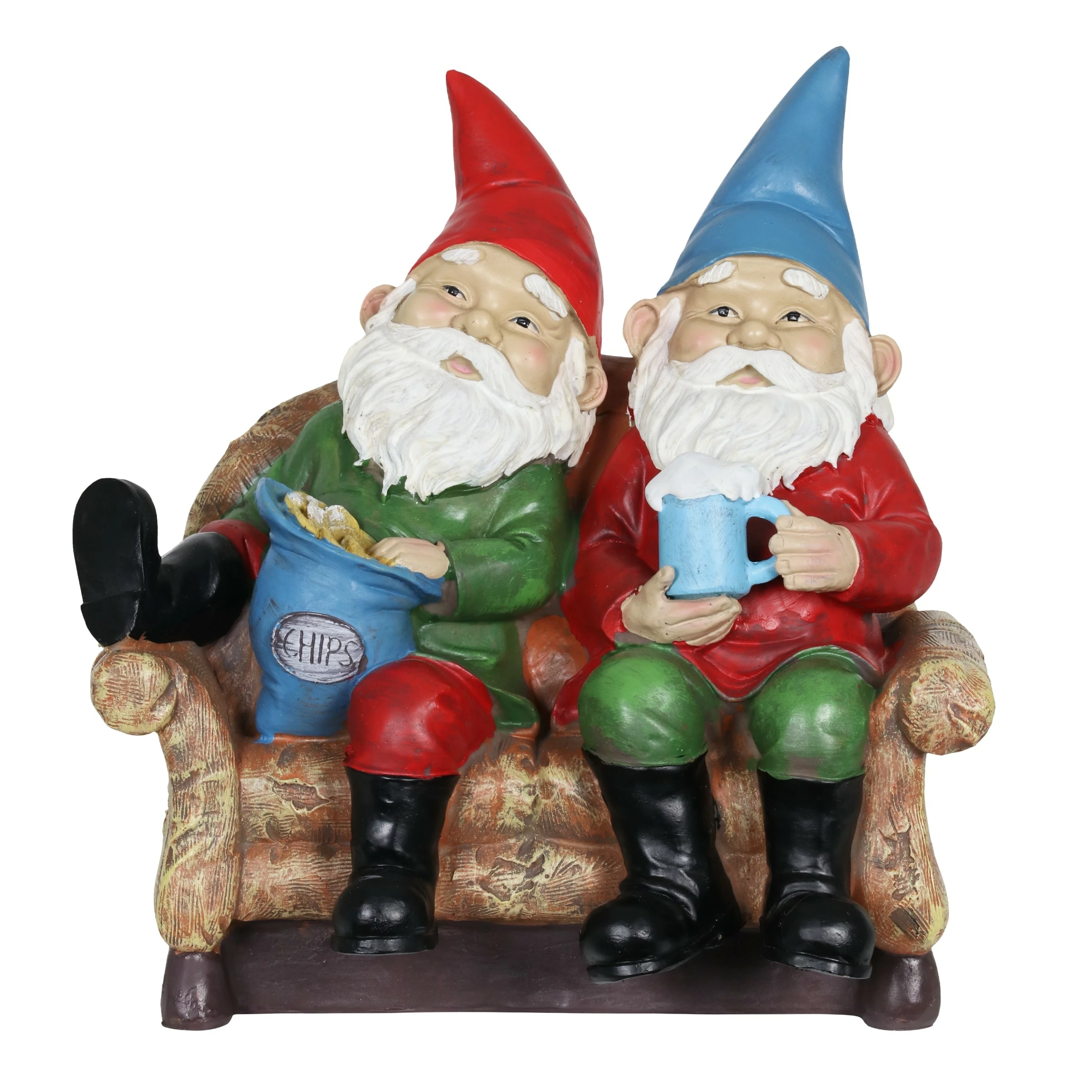 New β€οΈ Hot Sale π Exhart Solar Good Time Lazy Couch Potato Gnomes Eating Chips And Drinking Beer Garden Statue, 10 Inch π€© β 3 New β€οΈ Hot Sale π Exhart Solar Good Time Lazy Couch Potato Gnomes Eating Chips And Drinking Beer Garden Statue, 10 Inch π€© β