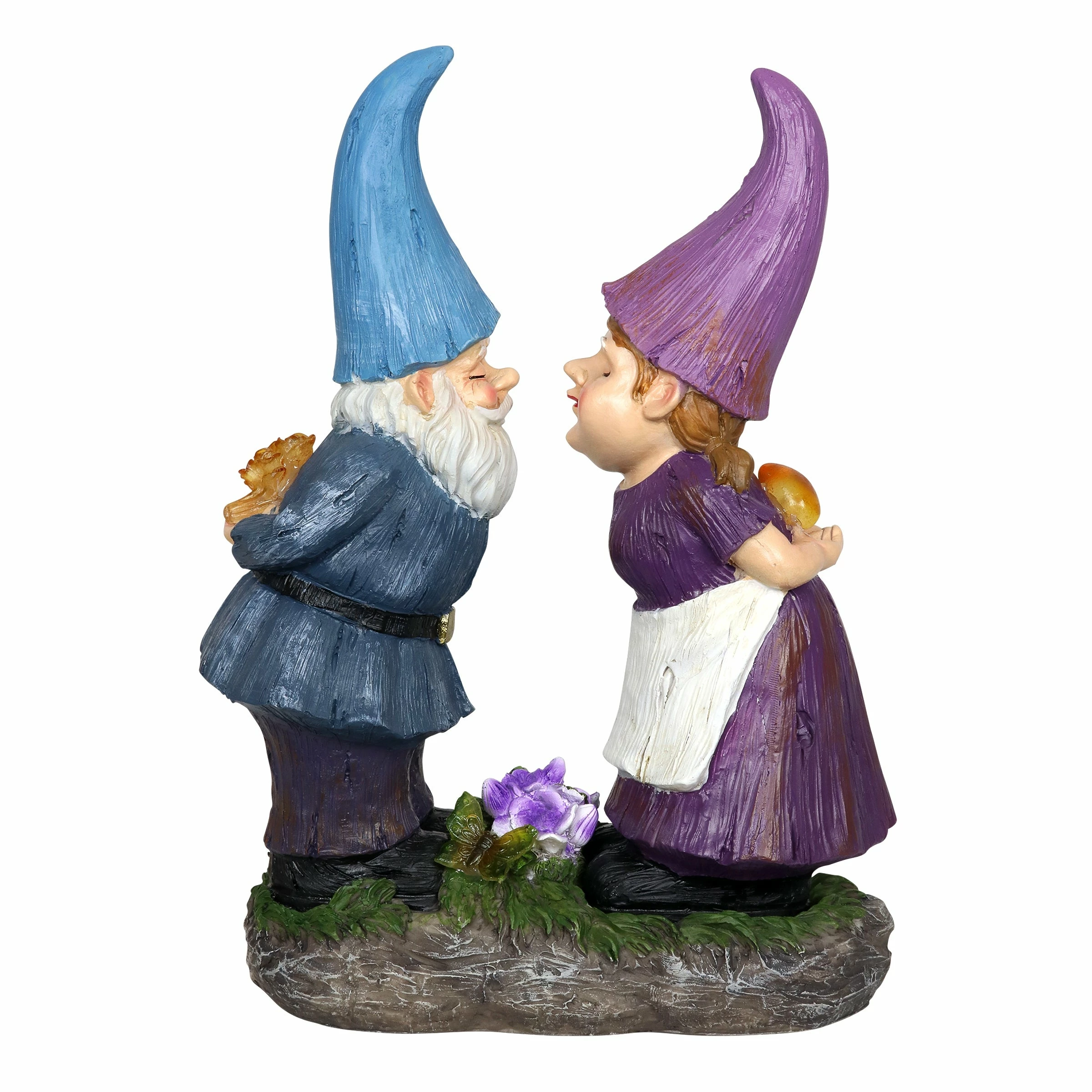 Wholesale β¨ Budget β Exhart Solar Good Time Smooching Gnomes Garden Statue, 15 By 14 Inches 𧨠π