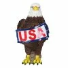 Budget 💯 Cheapest 😍 Exhart Solar Hand Painted Bald Eagle Garden Statue With Illuminating USA Sign, 7.5 By 12 Inches 🔥 🎁