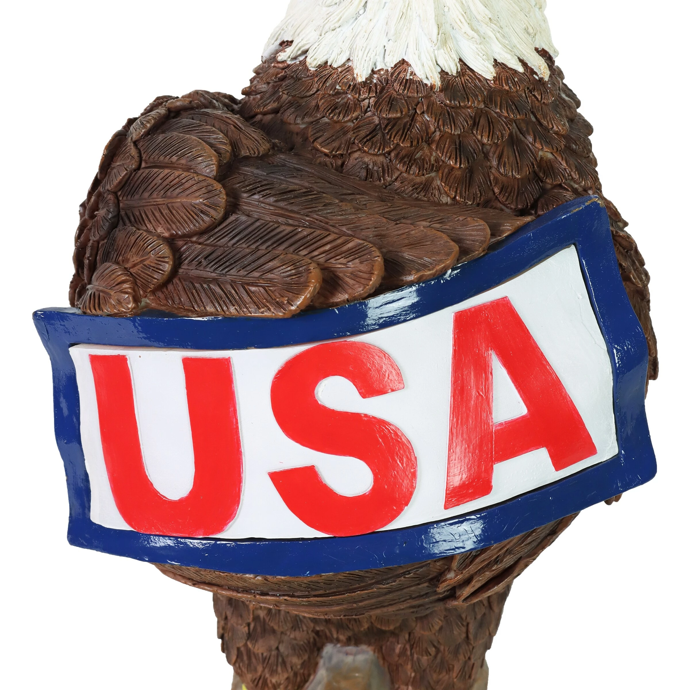 Budget π― Cheapest π Exhart Solar Hand Painted Bald Eagle Garden Statue With Illuminating USA Sign, 7.5 By 12 Inches π₯ π - Image 5