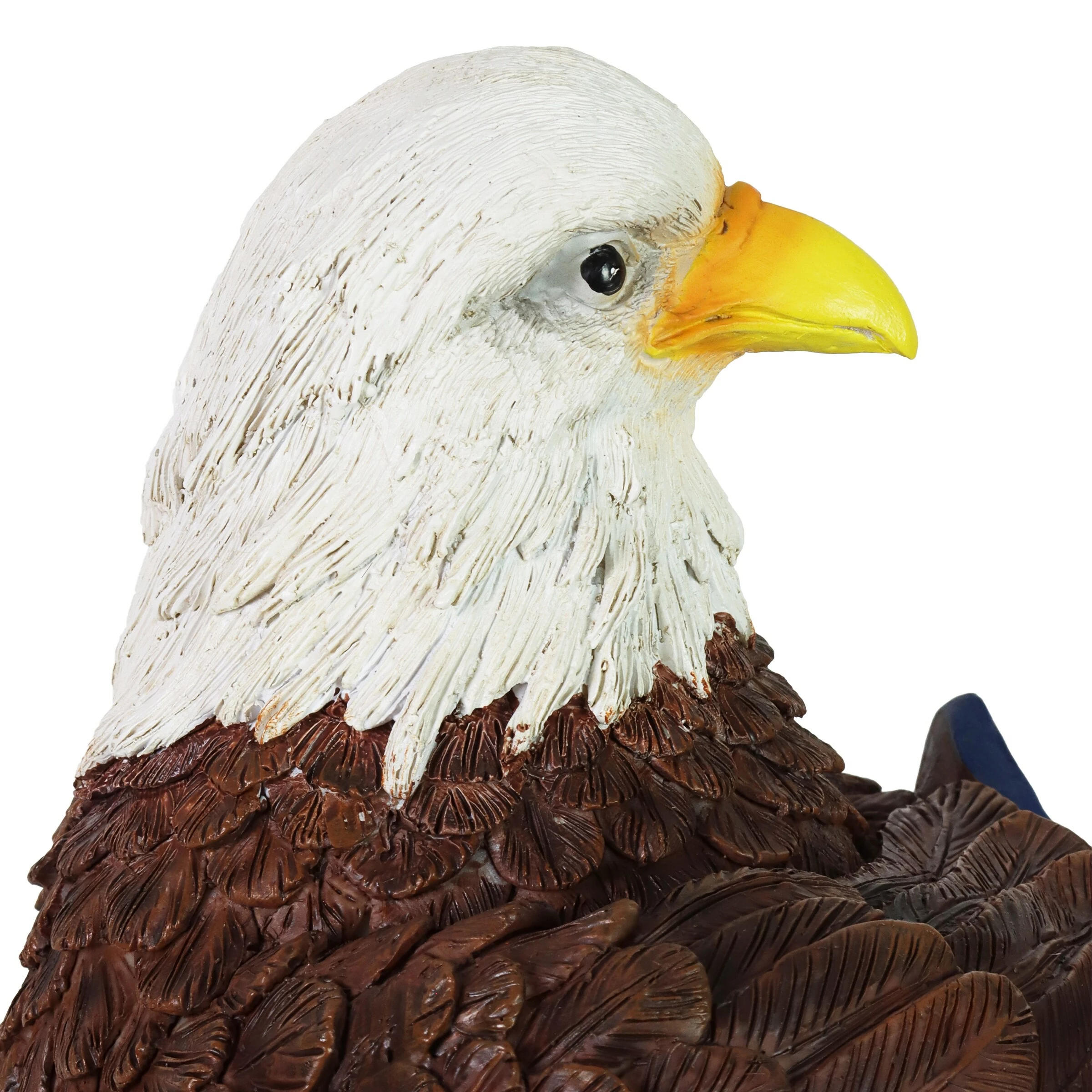 Budget π― Cheapest π Exhart Solar Hand Painted Bald Eagle Garden Statue With Illuminating USA Sign, 7.5 By 12 Inches π₯ π - Image 6