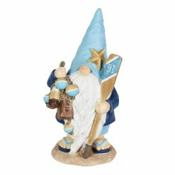 New 🎁 Promo 😍 Exhart Solar Hand Painted Beach Garden Gnome Statue With Paddle, 6.5 By 13 Inches 💯 🛒