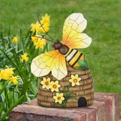 Outlet 𧨠Cheap π₯° Exhart Solar Hand Painted Bee Hive Statuary With LED Flowers, 9 By 12.5 Inch β€οΈ π 14 Outlet 𧨠Cheap π₯° Exhart Solar Hand Painted Bee Hive Statuary With LED Flowers, 9 By 12.5 Inch β€οΈ π -Exhart Shop Exhart Solar Hand Painted Bee Hive Statuary with LED Flowers2C 9 by 12.5 Inch 2