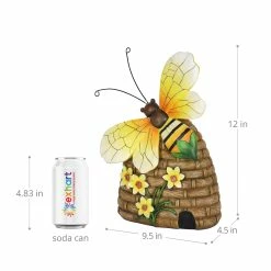 Outlet 𧨠Cheap π₯° Exhart Solar Hand Painted Bee Hive Statuary With LED Flowers, 9 By 12.5 Inch β€οΈ π 15 Outlet 𧨠Cheap π₯° Exhart Solar Hand Painted Bee Hive Statuary With LED Flowers, 9 By 12.5 Inch β€οΈ π -Exhart Shop Exhart Solar Hand Painted Bee Hive Statuary with LED Flowers2C 9 by 12.5 Inch 3