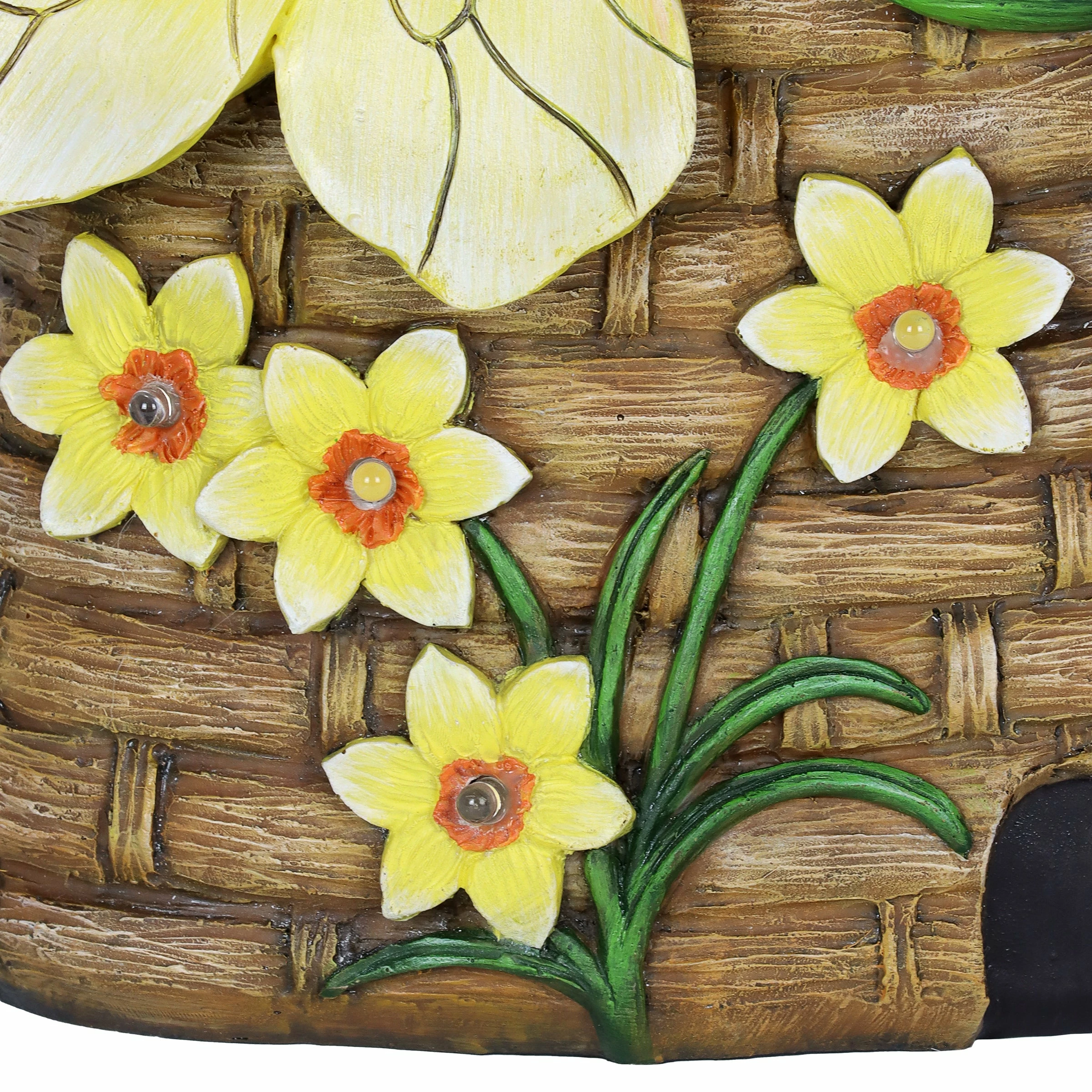 Outlet 𧨠Cheap π₯° Exhart Solar Hand Painted Bee Hive Statuary With LED Flowers, 9 By 12.5 Inch β€οΈ π 8 Outlet 𧨠Cheap π₯° Exhart Solar Hand Painted Bee Hive Statuary With LED Flowers, 9 By 12.5 Inch β€οΈ π - Image 6