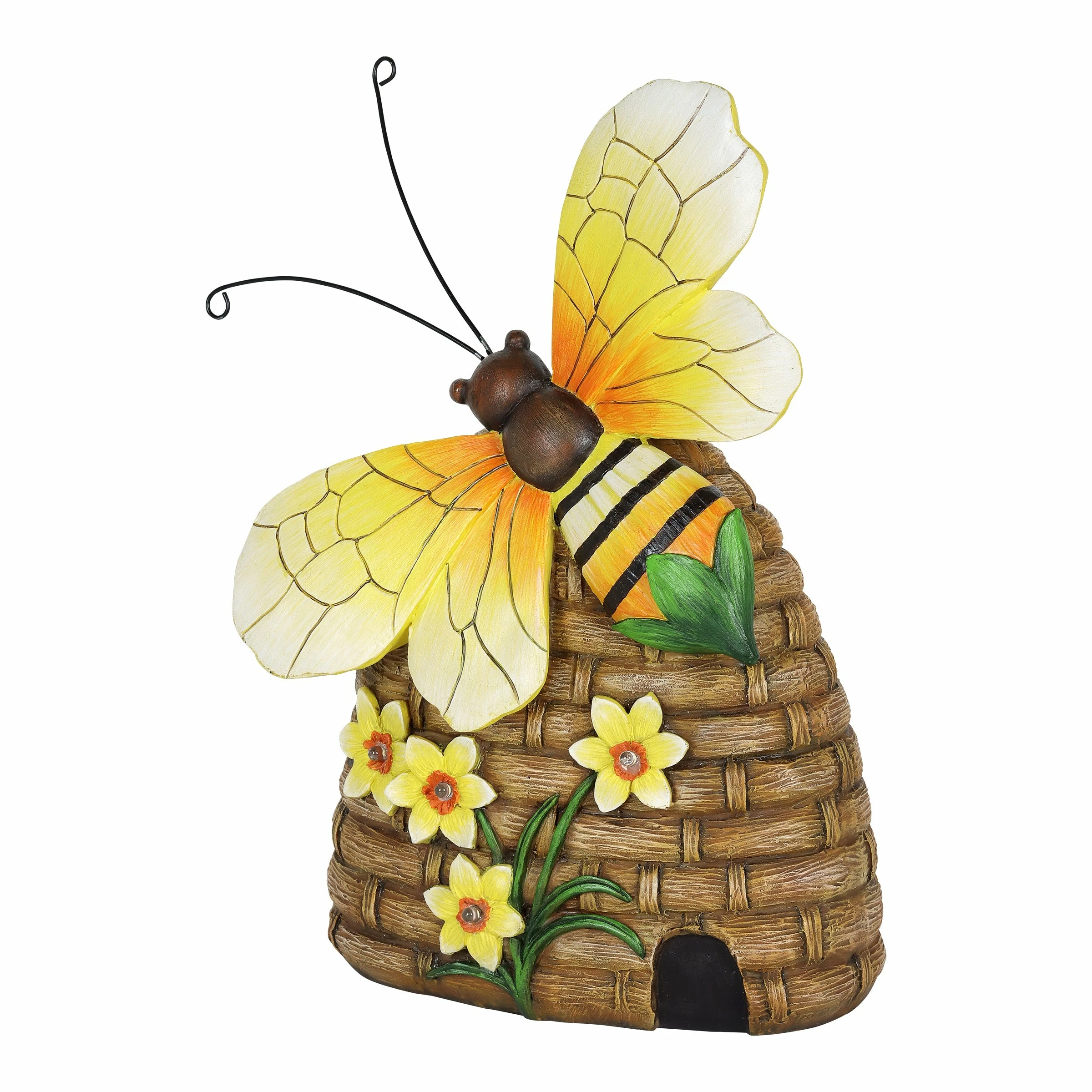 Outlet 𧨠Cheap π₯° Exhart Solar Hand Painted Bee Hive Statuary With LED Flowers, 9 By 12.5 Inch β€οΈ π 9 Outlet 𧨠Cheap π₯° Exhart Solar Hand Painted Bee Hive Statuary With LED Flowers, 9 By 12.5 Inch β€οΈ π - Image 7