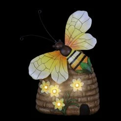 Outlet 𧨠Cheap π₯° Exhart Solar Hand Painted Bee Hive Statuary With LED Flowers, 9 By 12.5 Inch β€οΈ π 21 Outlet 𧨠Cheap π₯° Exhart Solar Hand Painted Bee Hive Statuary With LED Flowers, 9 By 12.5 Inch β€οΈ π -Exhart Shop Exhart Solar Hand Painted Bee Hive Statuary with LED Flowers2C 9 by 12.5 Inch 9