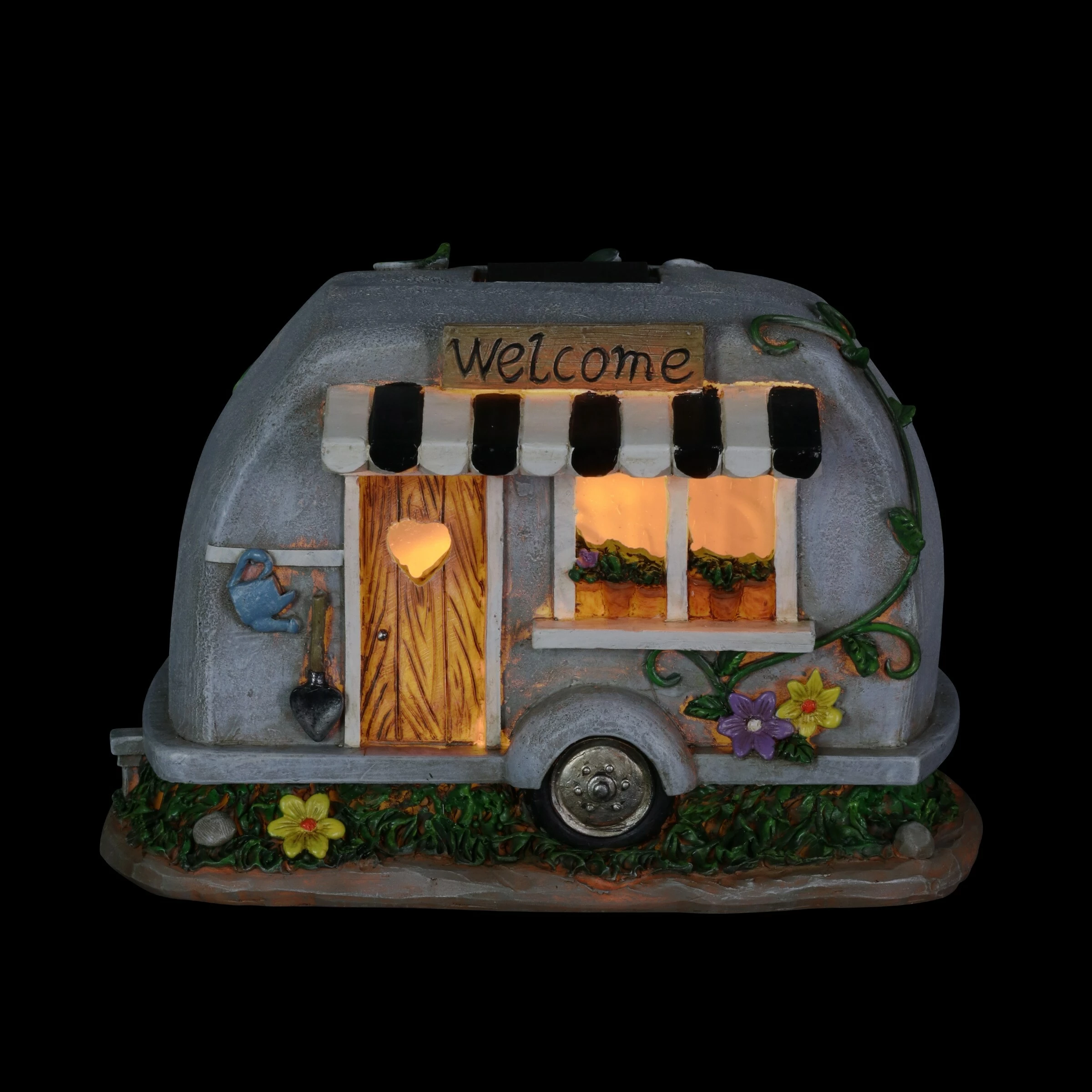 Cheap π Deals β¨ Exhart Solar Hand Painted Camping Trailer Statue With Welcome Sign, 5 By 6 Inches β€οΈ β - Image 11
