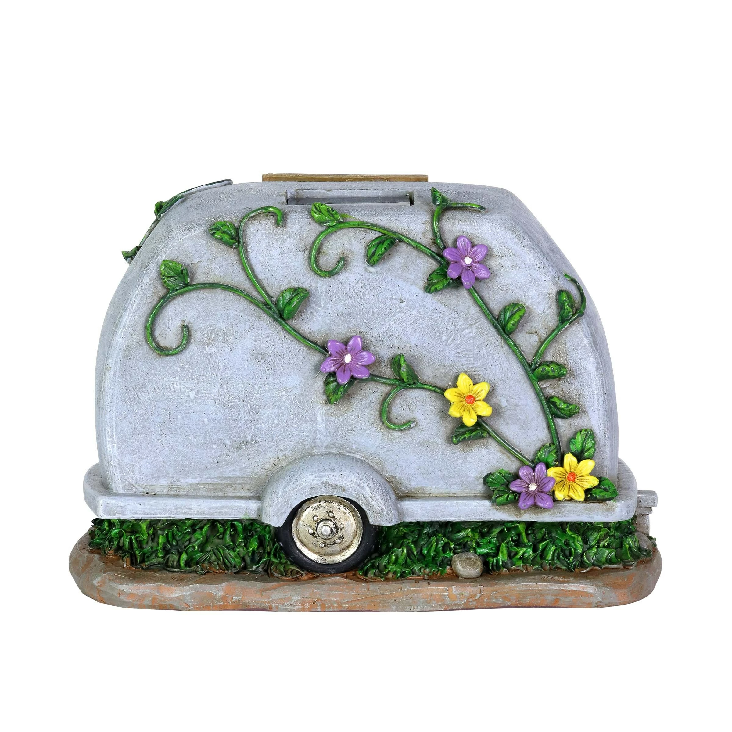 Cheap π Deals β¨ Exhart Solar Hand Painted Camping Trailer Statue With Welcome Sign, 5 By 6 Inches β€οΈ β - Image 9